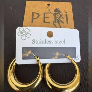 PERI’S Stainless Steel Gold Earrings
